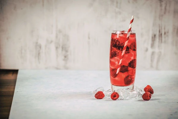 Malinovo-vanilkové cold brew infusion