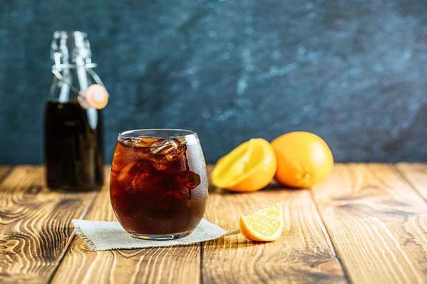 Pomerančová káva clod brew